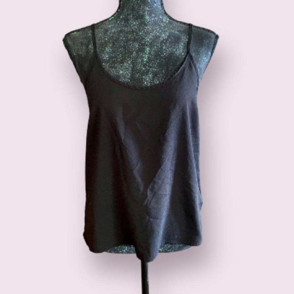 Shinestar Black Spaghetti Strap Criss Cross Top